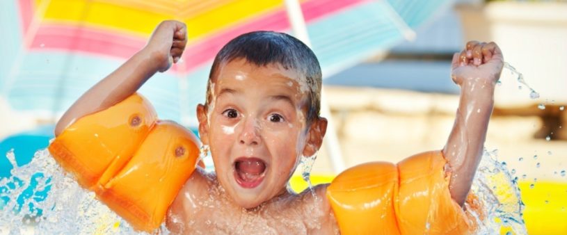 kids in pool