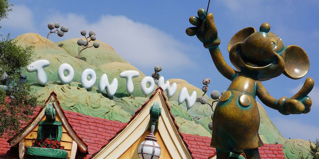 Mickey Statue at Toon Town