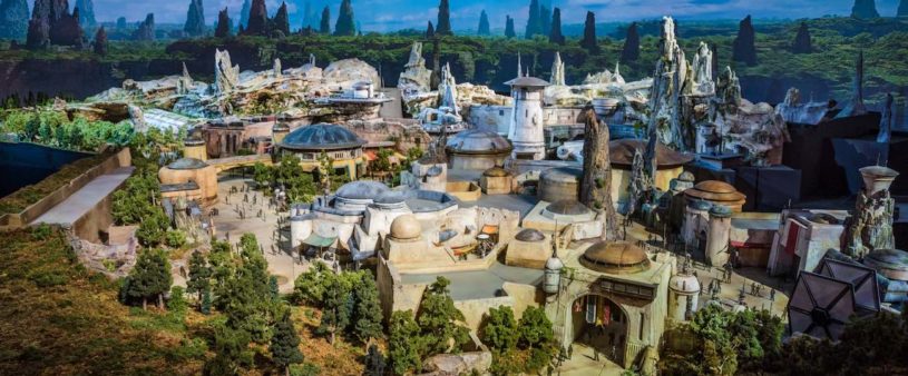 An overhead view of Star Wars: Galaxy's Edge Star Wars Land